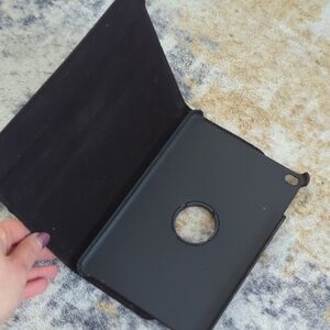 Black Rotating Folio Case - Compatible with iPad Mini